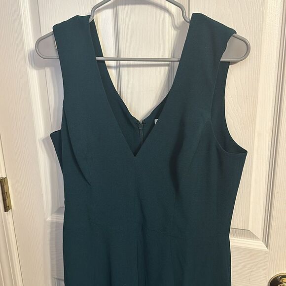 Dress The Population Sandra Plunge Vneck Dress In pine NWOT XLarge - Picture 2 of 9